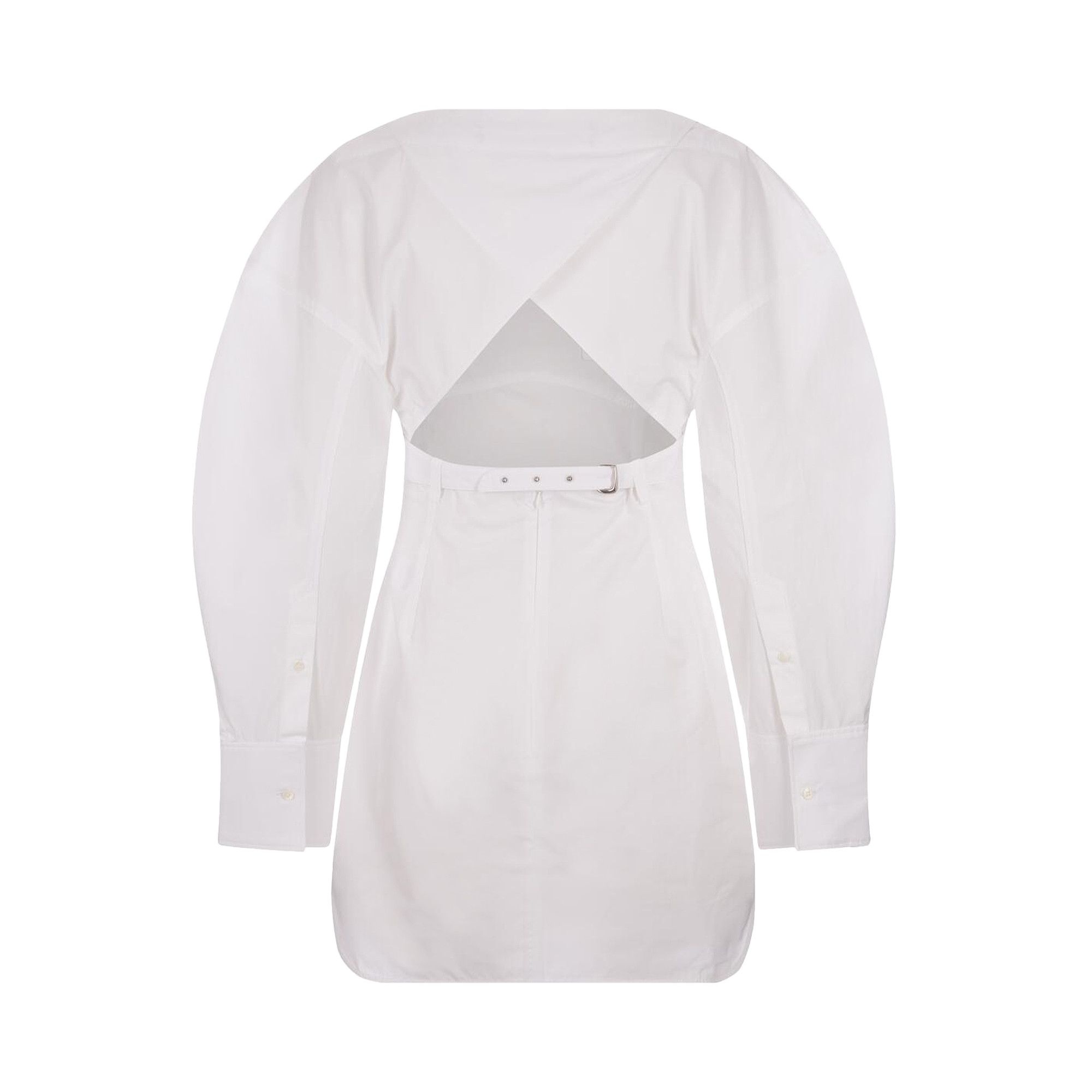 Jacquemus La Casaco Woven Shirt Dress 'White' - 2