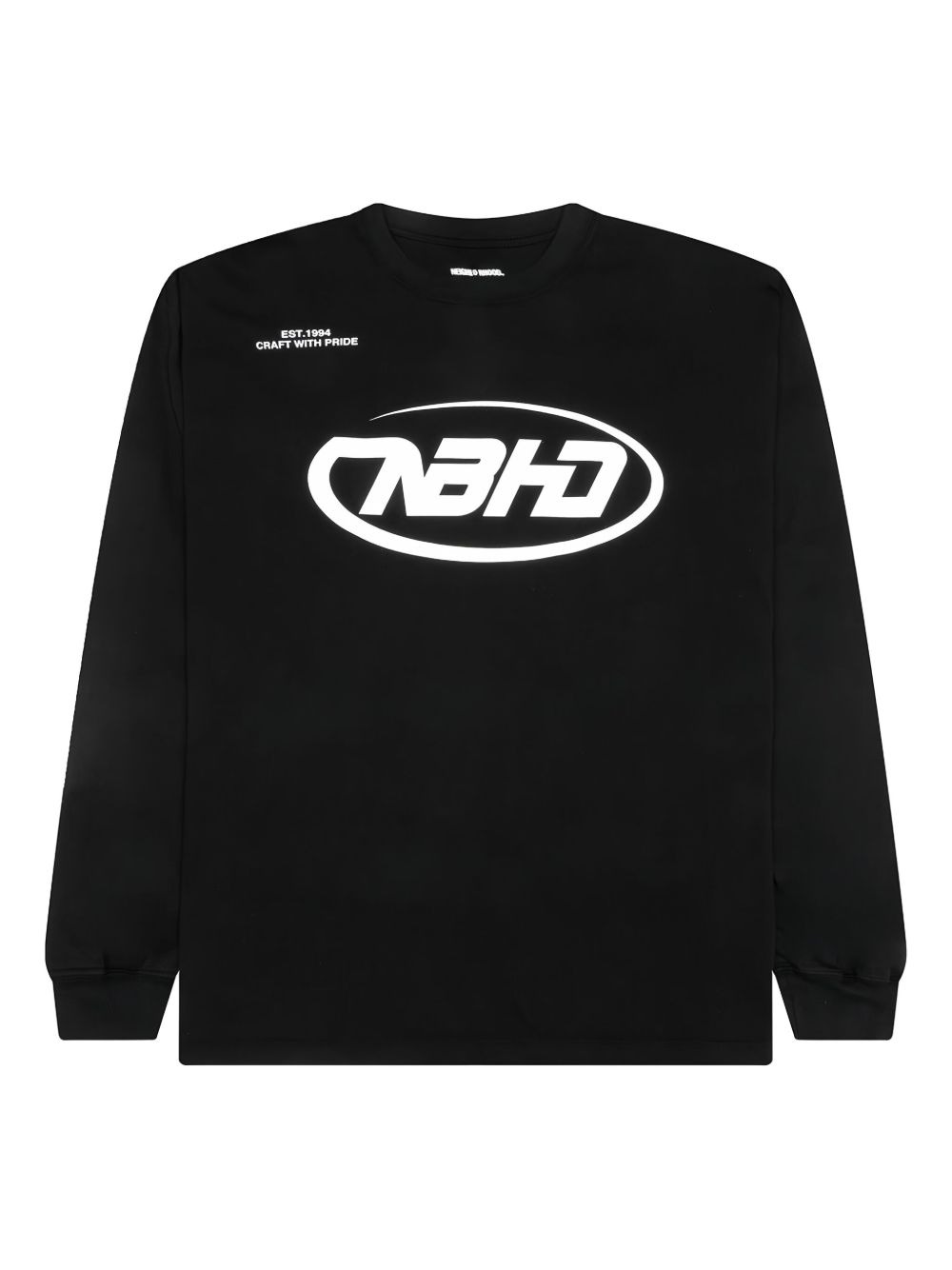 logo-print long-sleeve T-shirt - 1