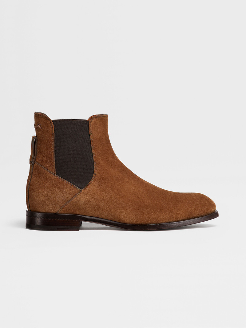 CIGAR SUEDE VIENNA BLAKE CHELSEA BOOTS 1