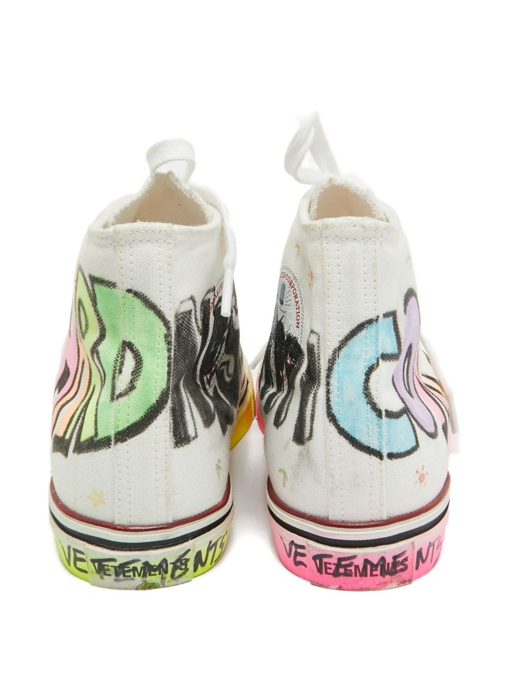 graffiti high-top sneakers - 4
