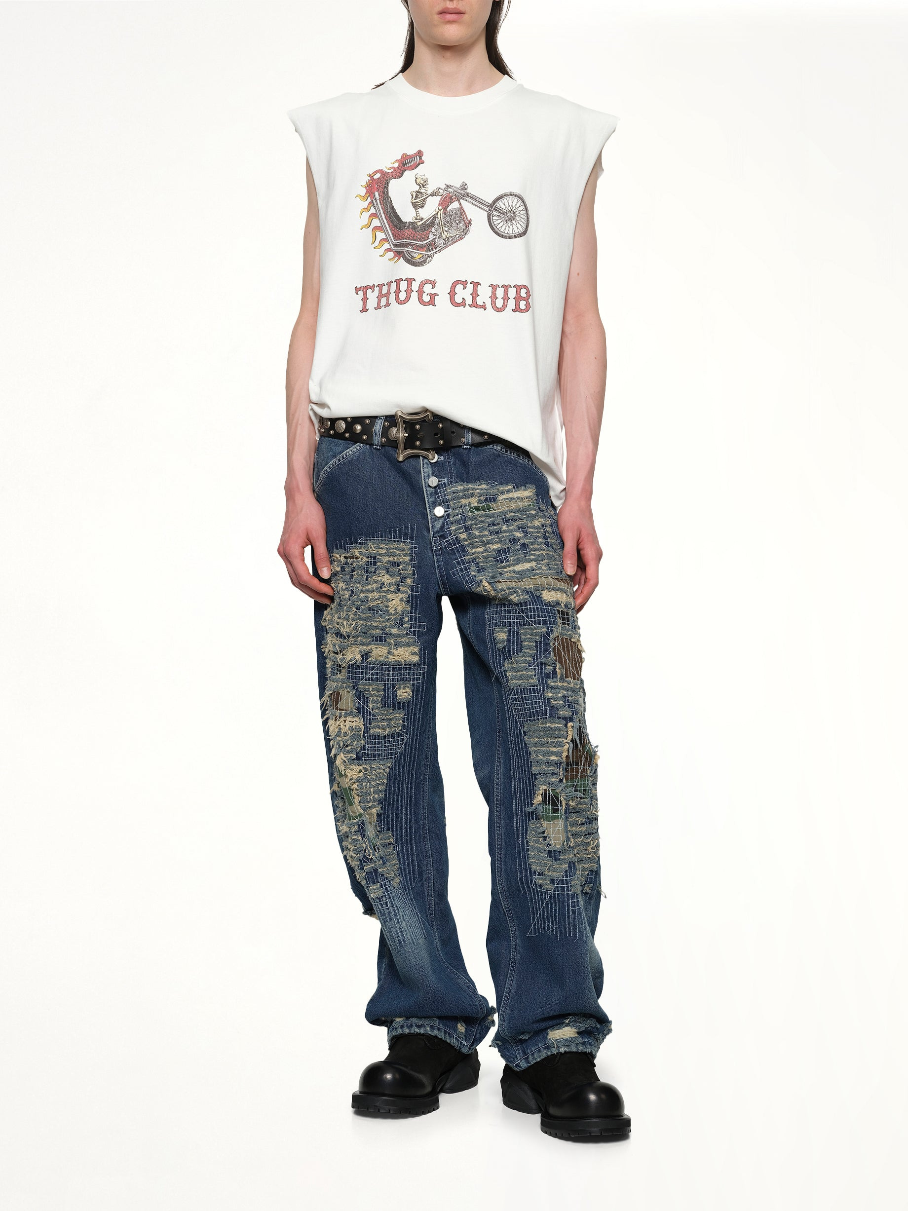 Dragon Chopper Sleeveless in White - 4