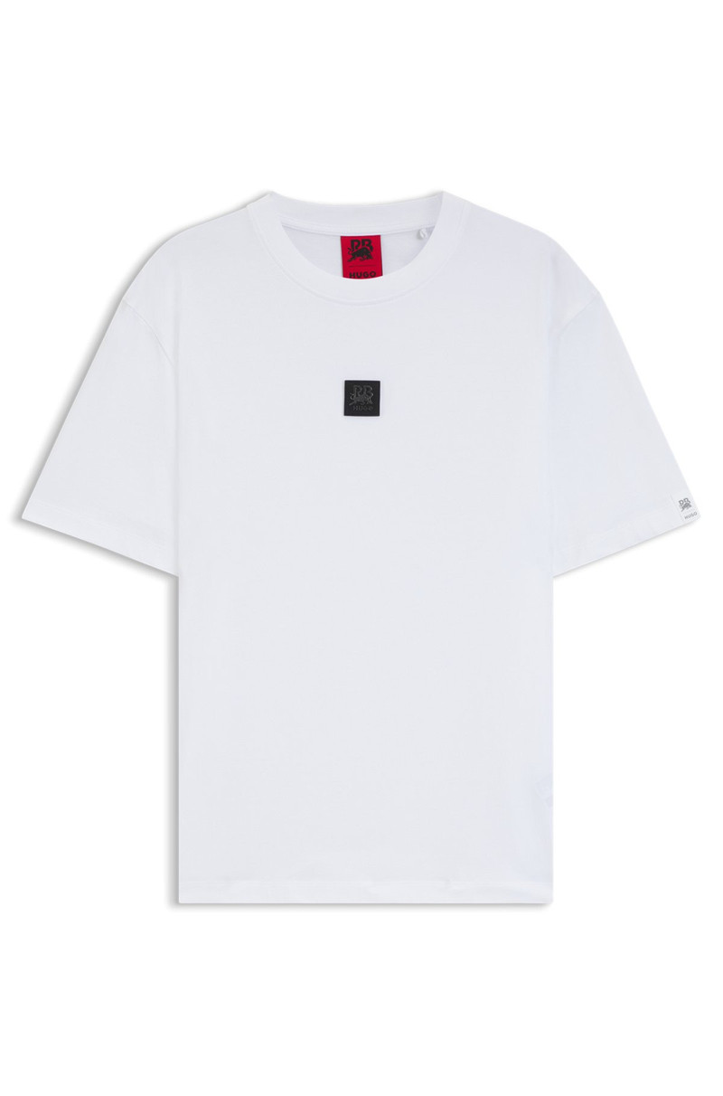 HUGO X RB T-SHIRT WITH BULL-GRAPHIC LOGO PATCH 1