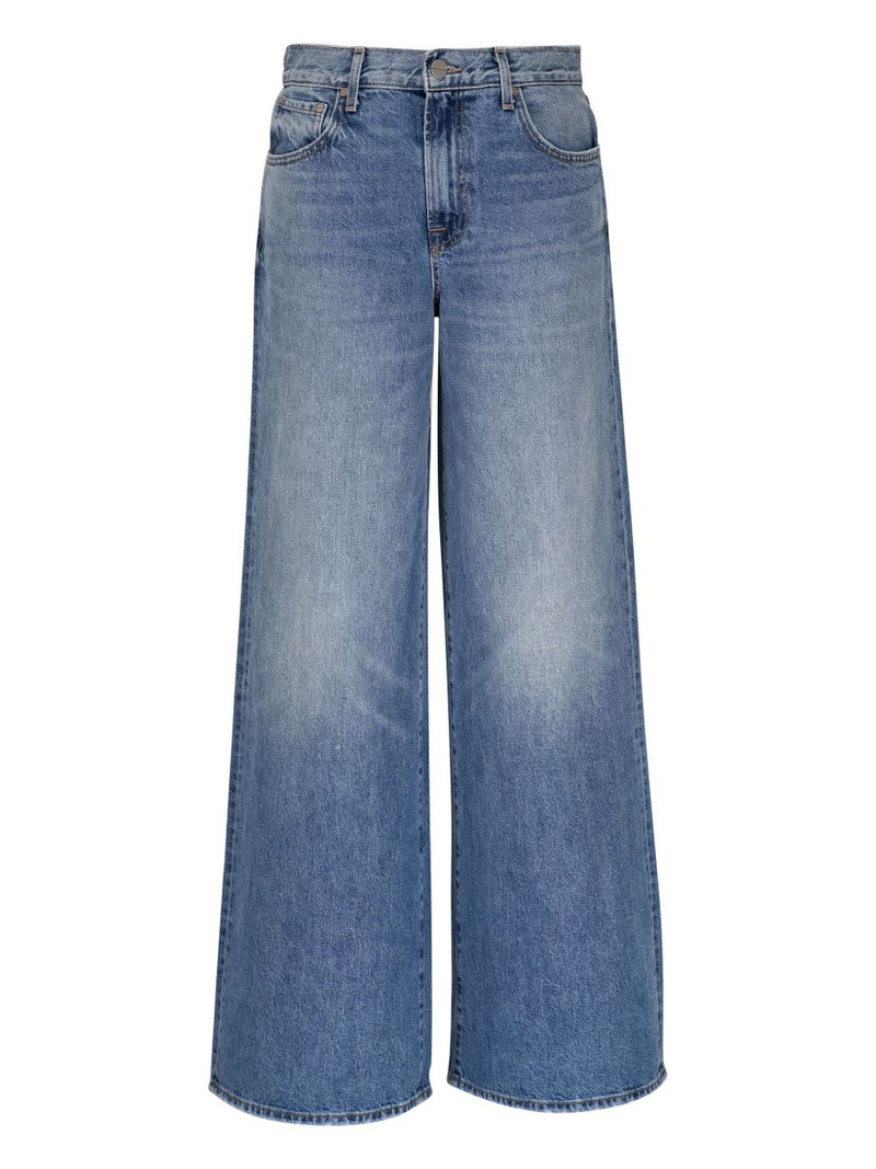 washed wide-leg jeans 1
