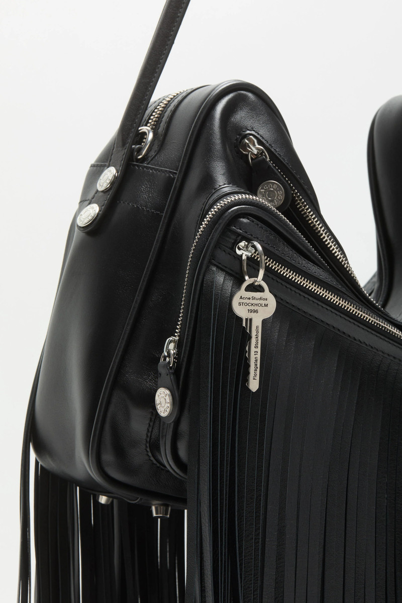 Camero Camera Fringed Shoulder Bag - Black 5