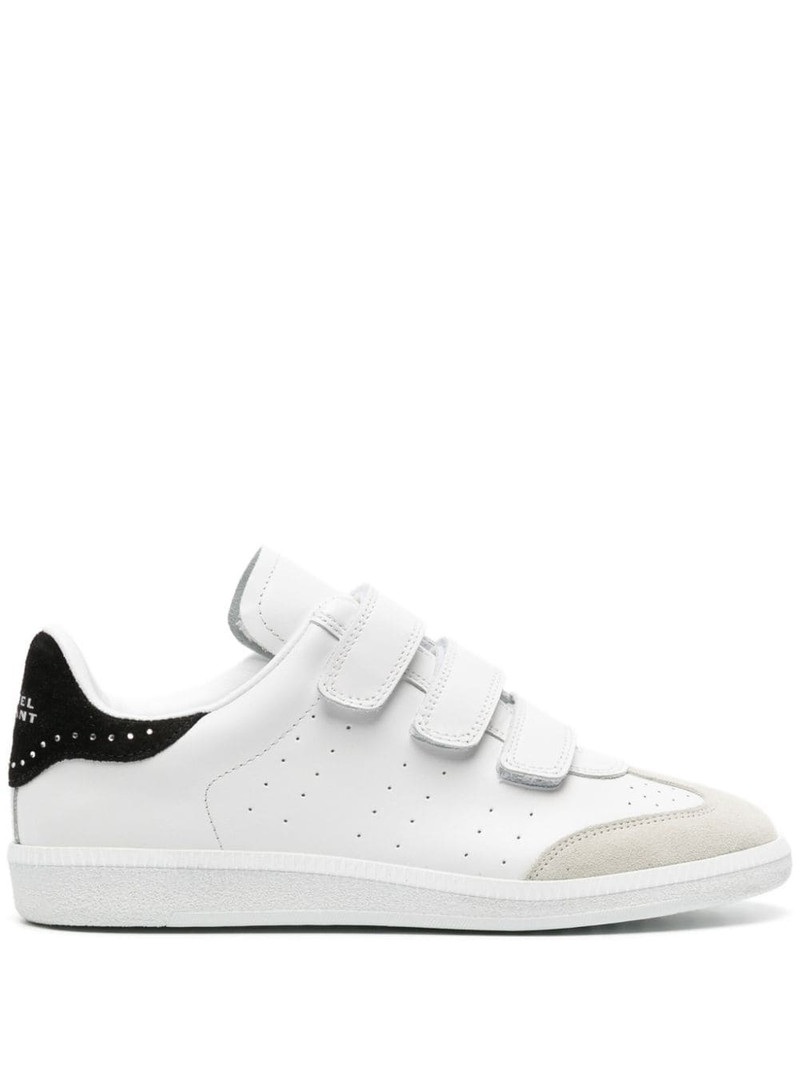 Isabel Marant Beth crystal-embellished leather sneakers outlook