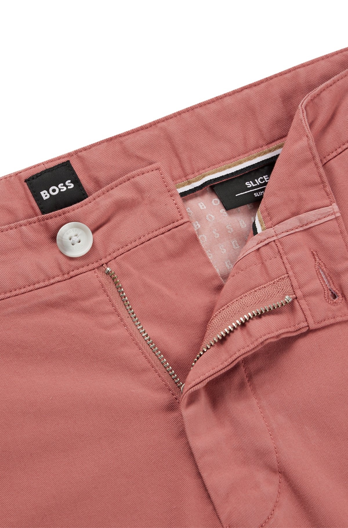 SLIM-FIT SHORTS IN STRETCH-COTTON GABARDINE - 6