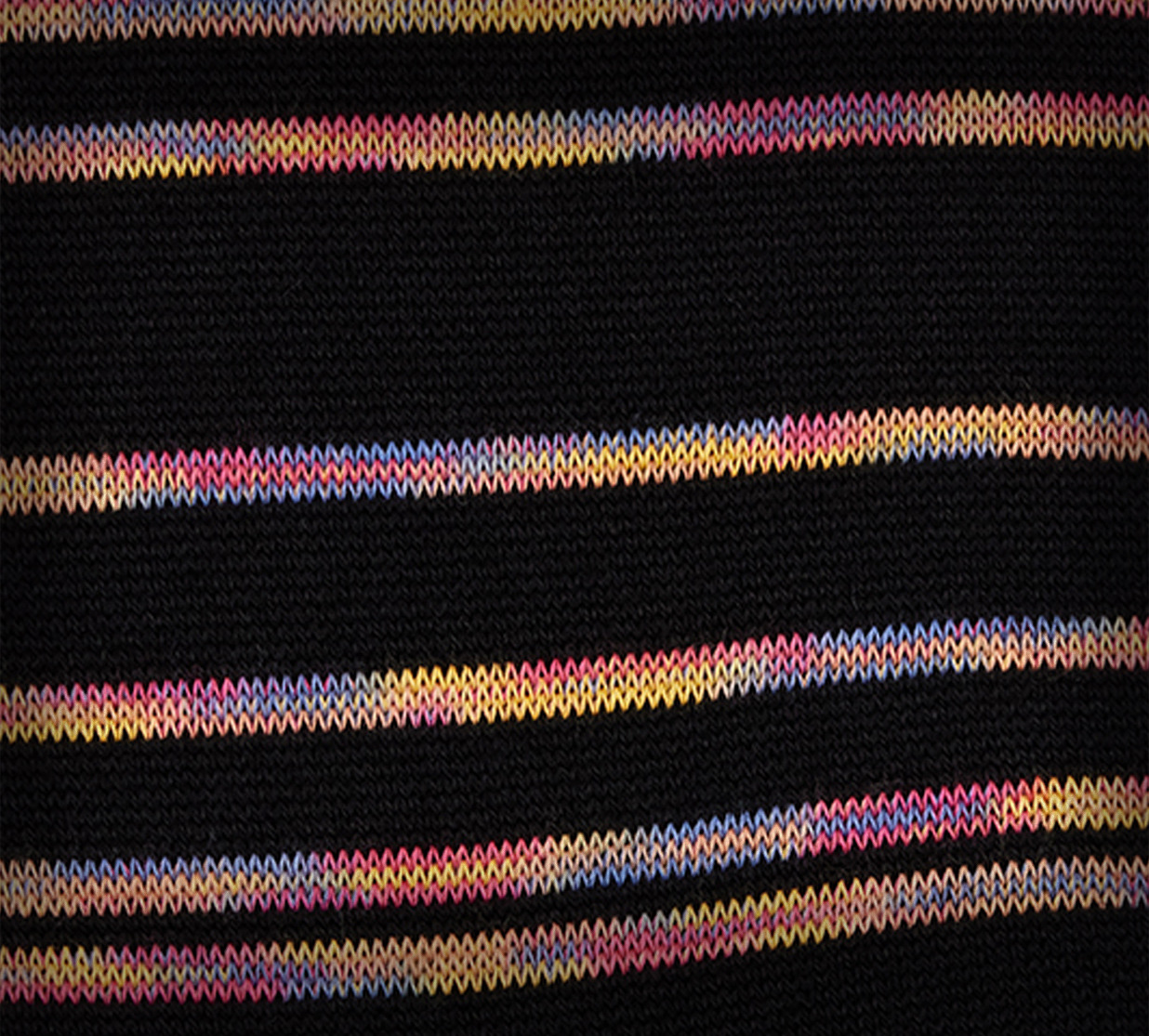 Black Cotton-Blend 'Pinstripe Signature' Socks - 3