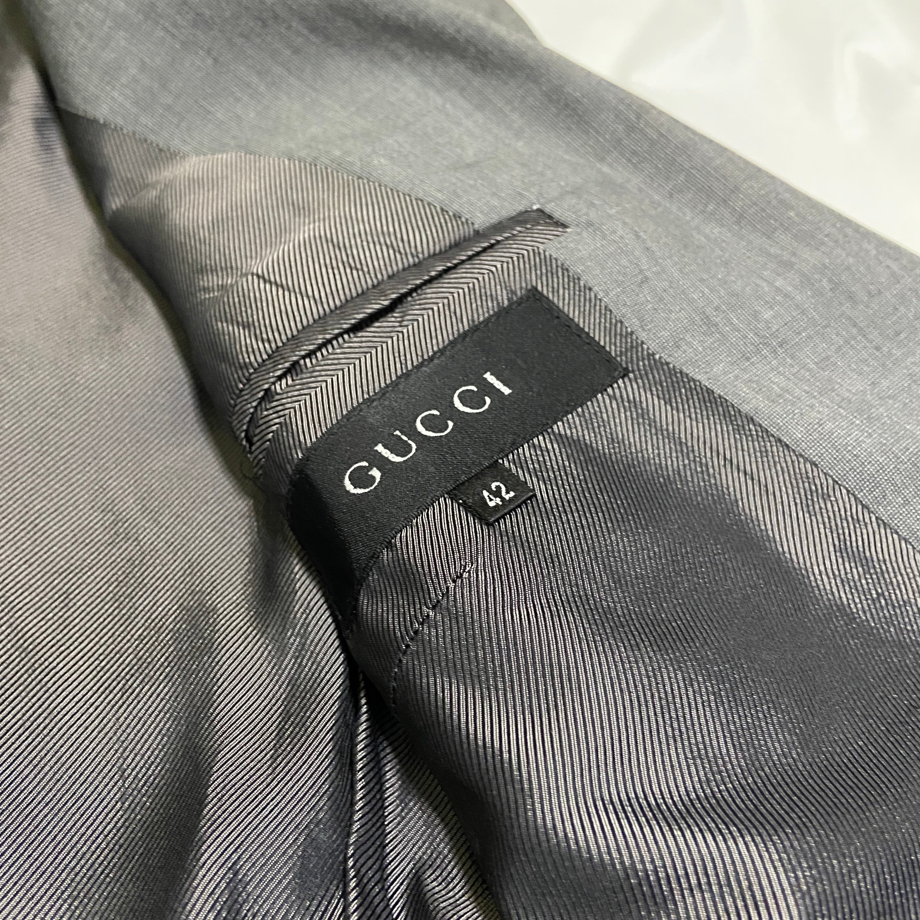 Gucci 1999 grey wool suit with belt holster 42 - 12