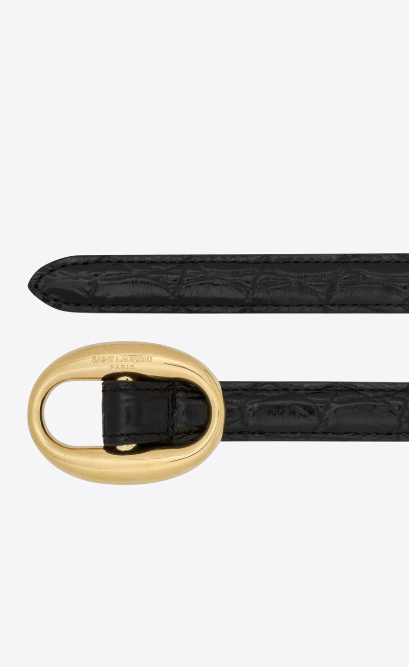 oval-buckle 가죽 벨트 3