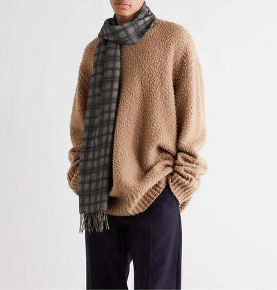 Dries Van Noten Fringed Checked Wool and Cashmere-Blend Scarf outlook