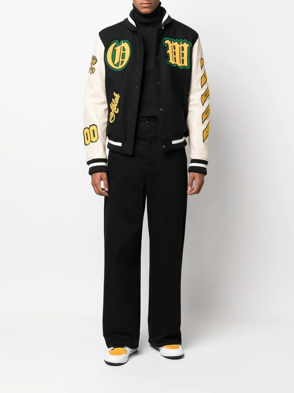 logo-patch varsity jacket - 2