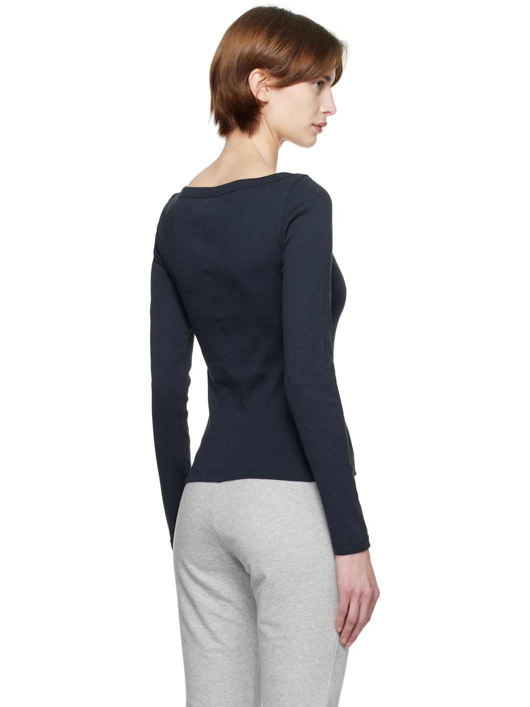 Navy Steffi Longsleeve T-shirt - 3