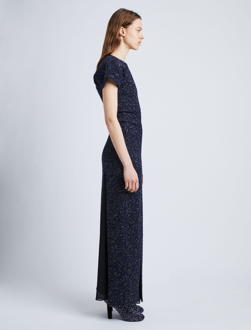 Proenza Schouler Technical Sequin Knit Dress - R2347102BKY302410 |  REVERSIBLE