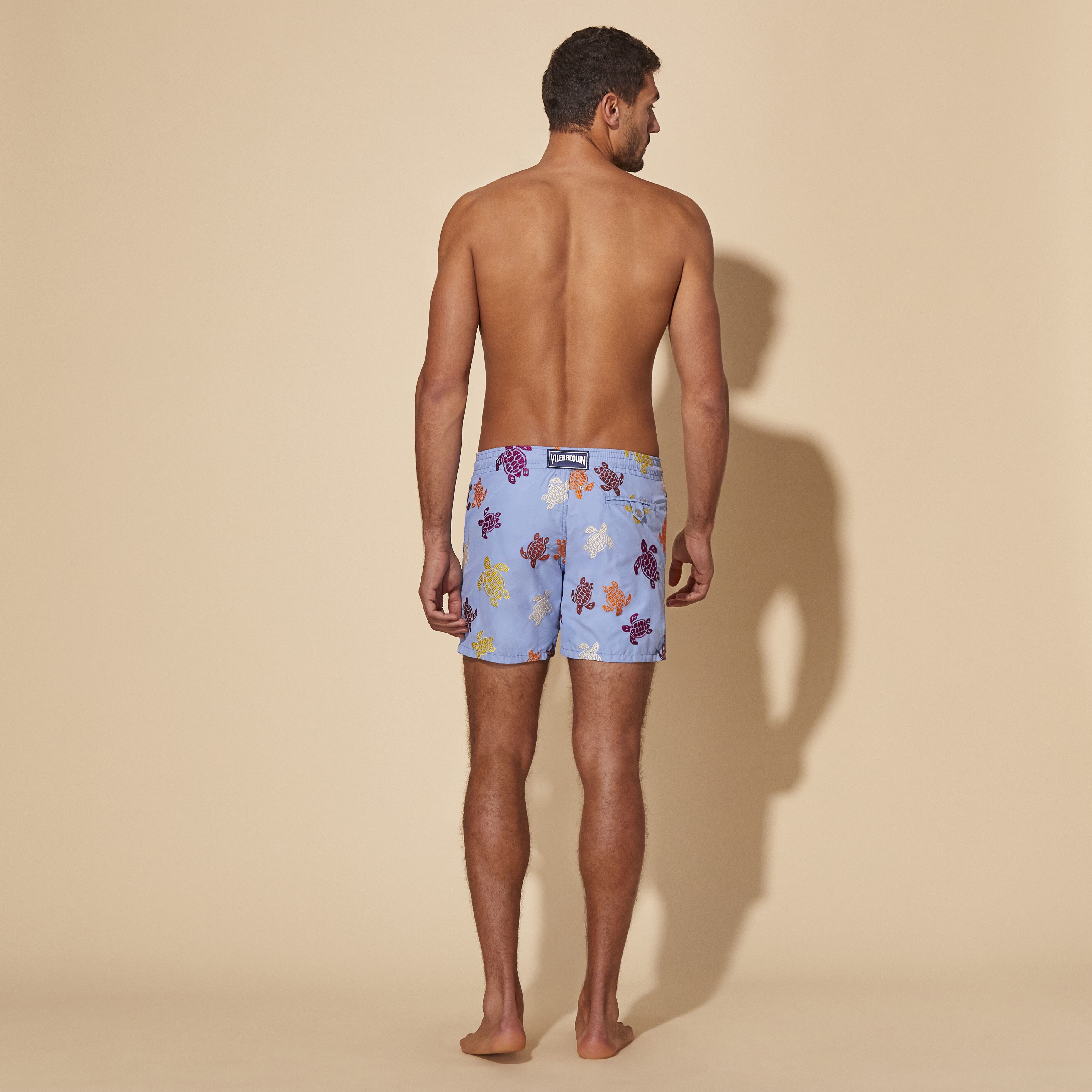 Men Swim Trunks Embroidered Tortue Multicolore - Limited Edition - 4