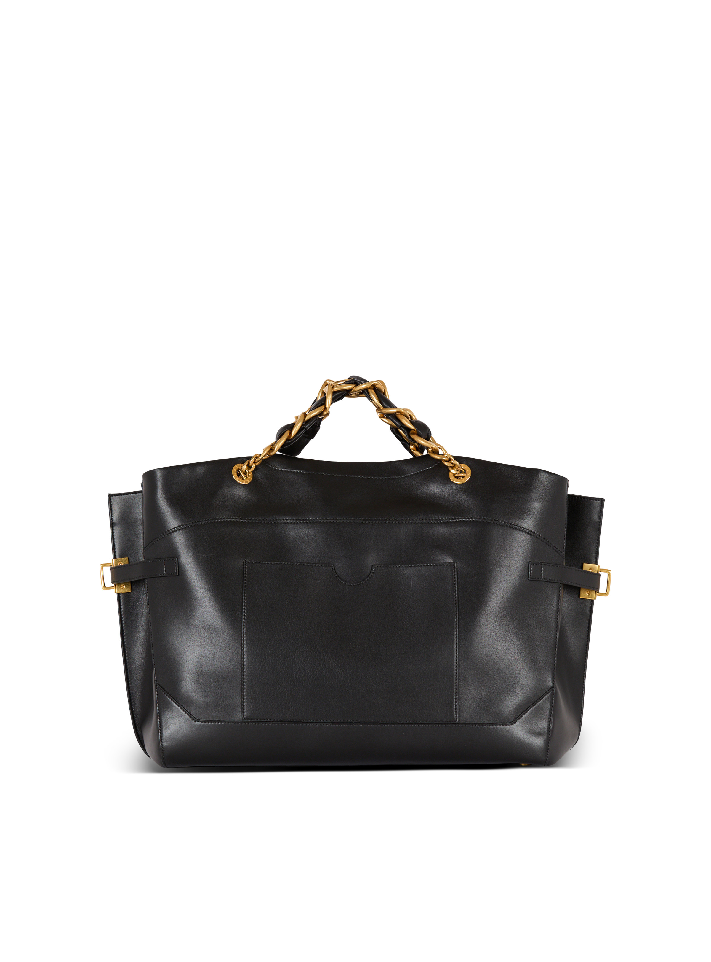 Crewneck calfskin tote bag - 4