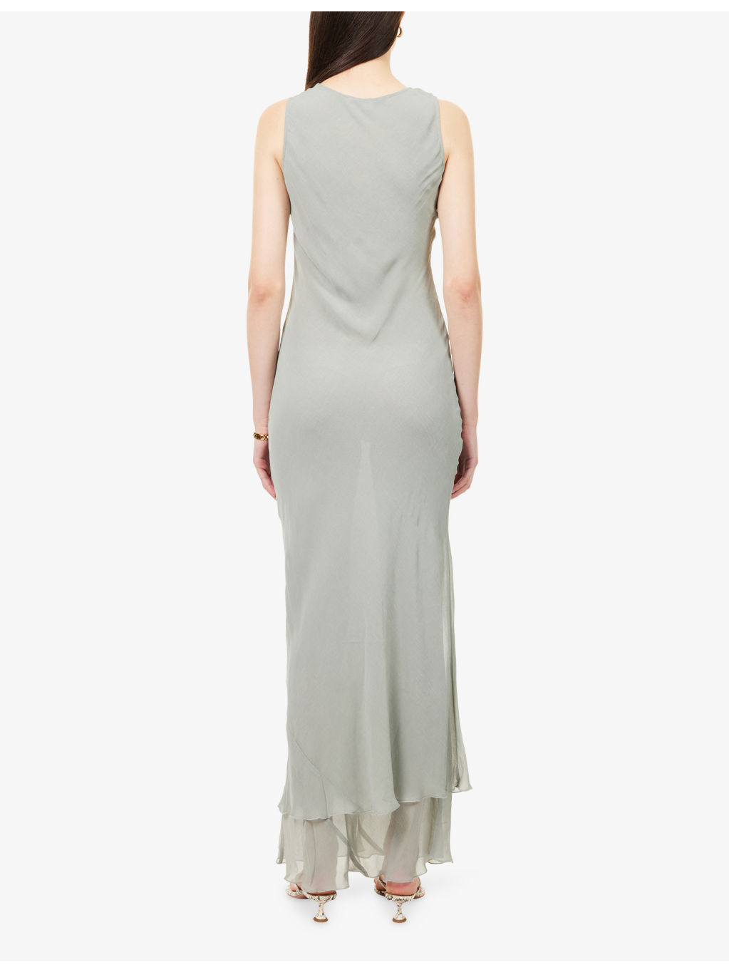 Emmisa Asymmetric Woven Maxi Dress - 4