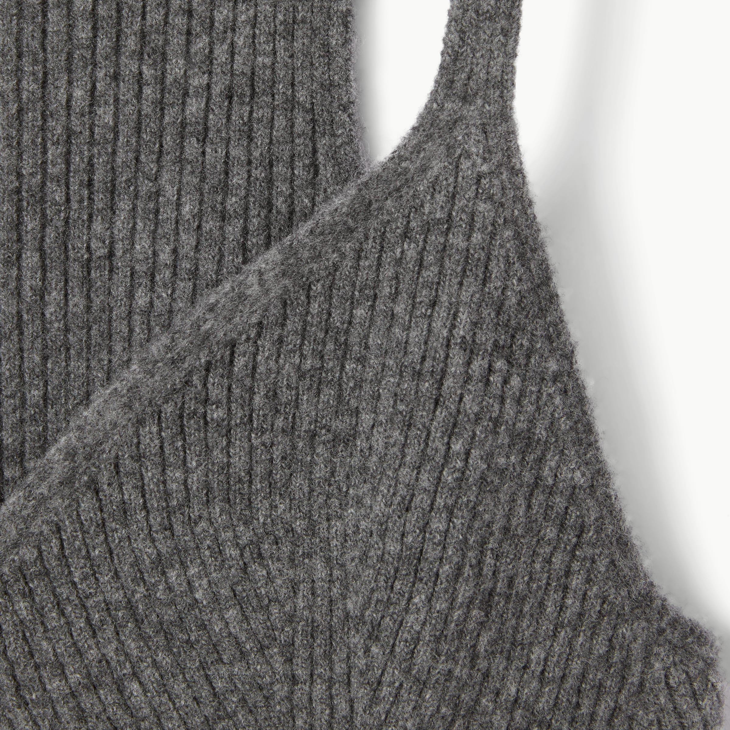 Rib felted wool top with Web - 6