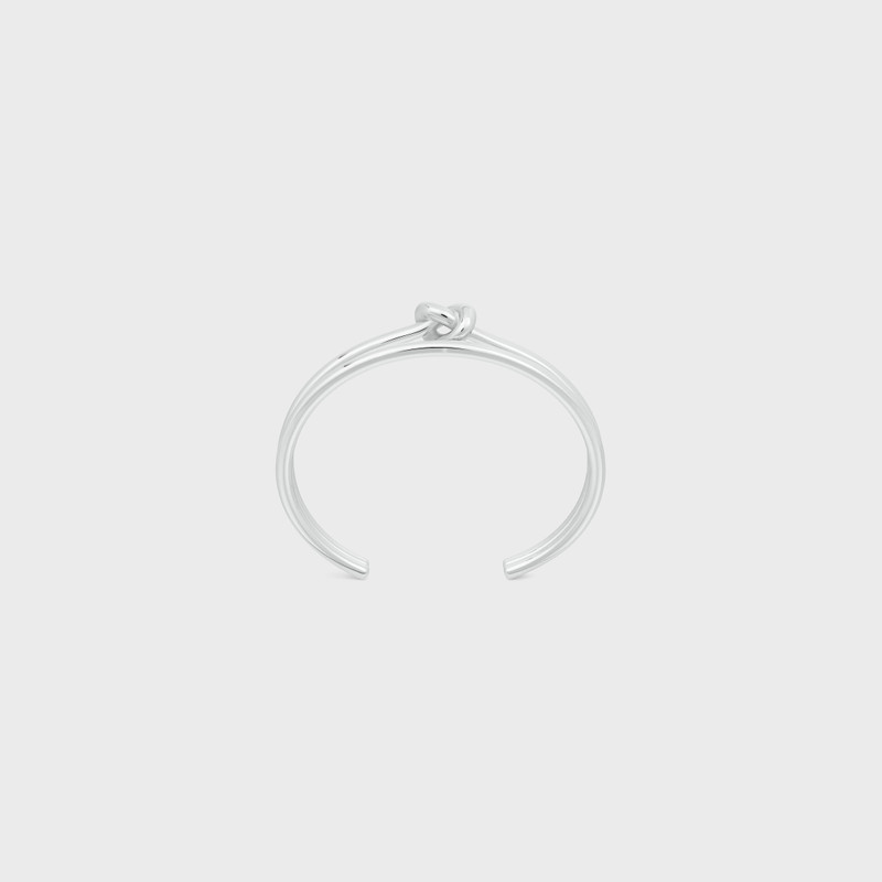 Knot Double Cuff 에 Brass 와 Rhodium 끝 1