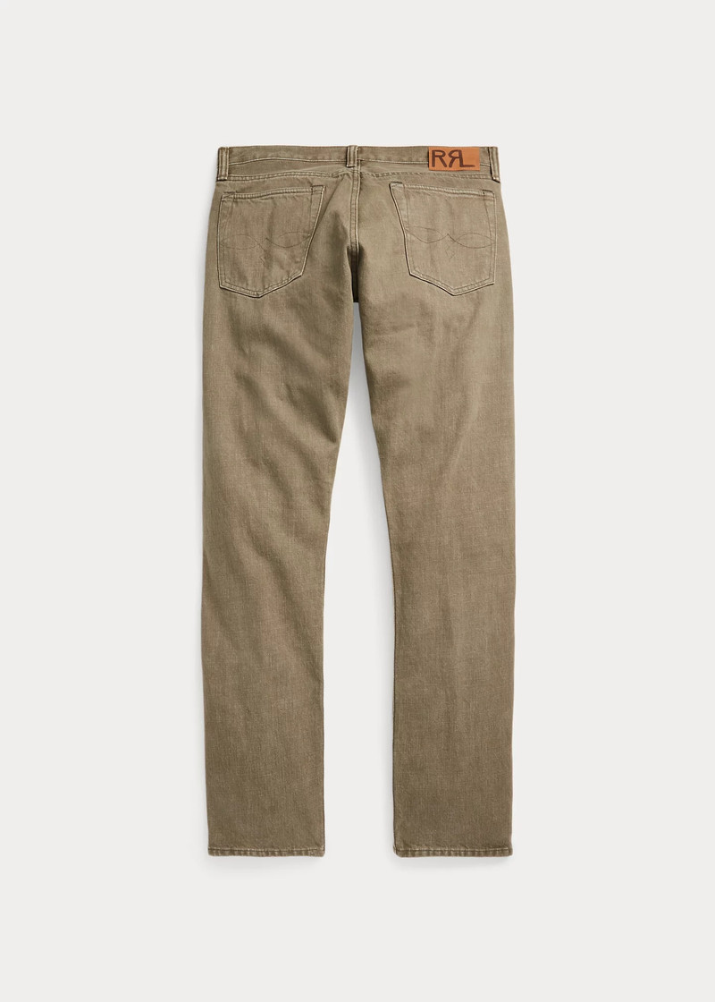 RRL by Ralph Lauren Slim Fit Olive Jean outlook