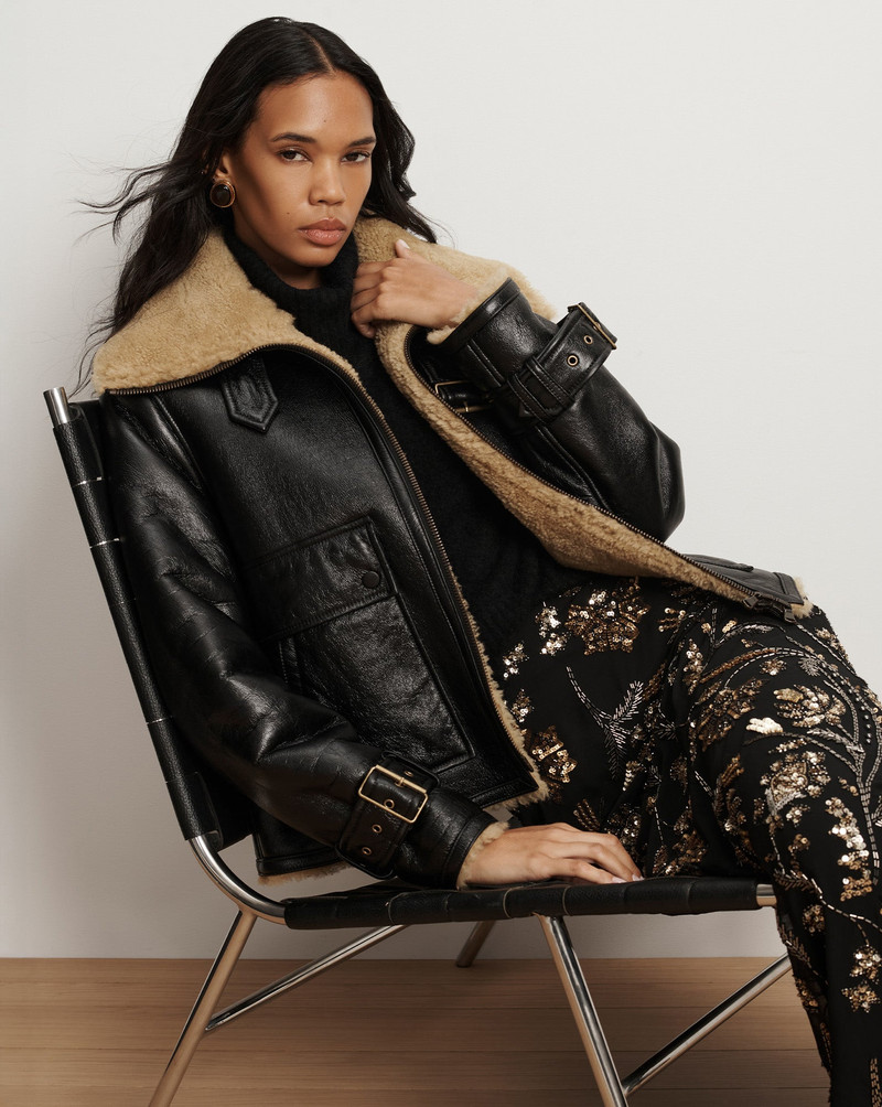 VERONICA BEARD DANIKA SHEARLING JACKET outlook