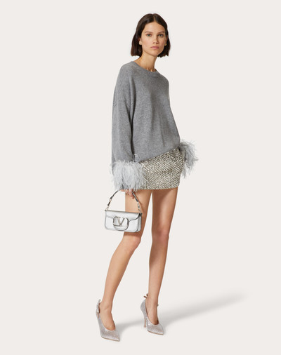 Valentino WOOL SWEATER WITH FEATHERS outlook