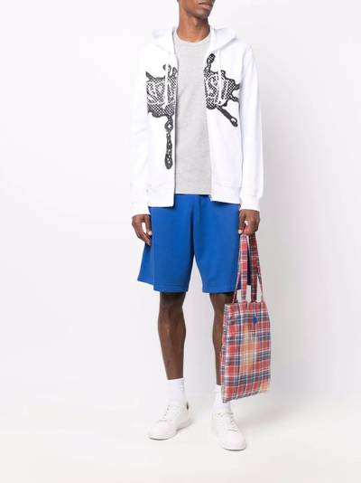 Comme des Garçons SHIRT graphic-print drawstring hoodie outlook