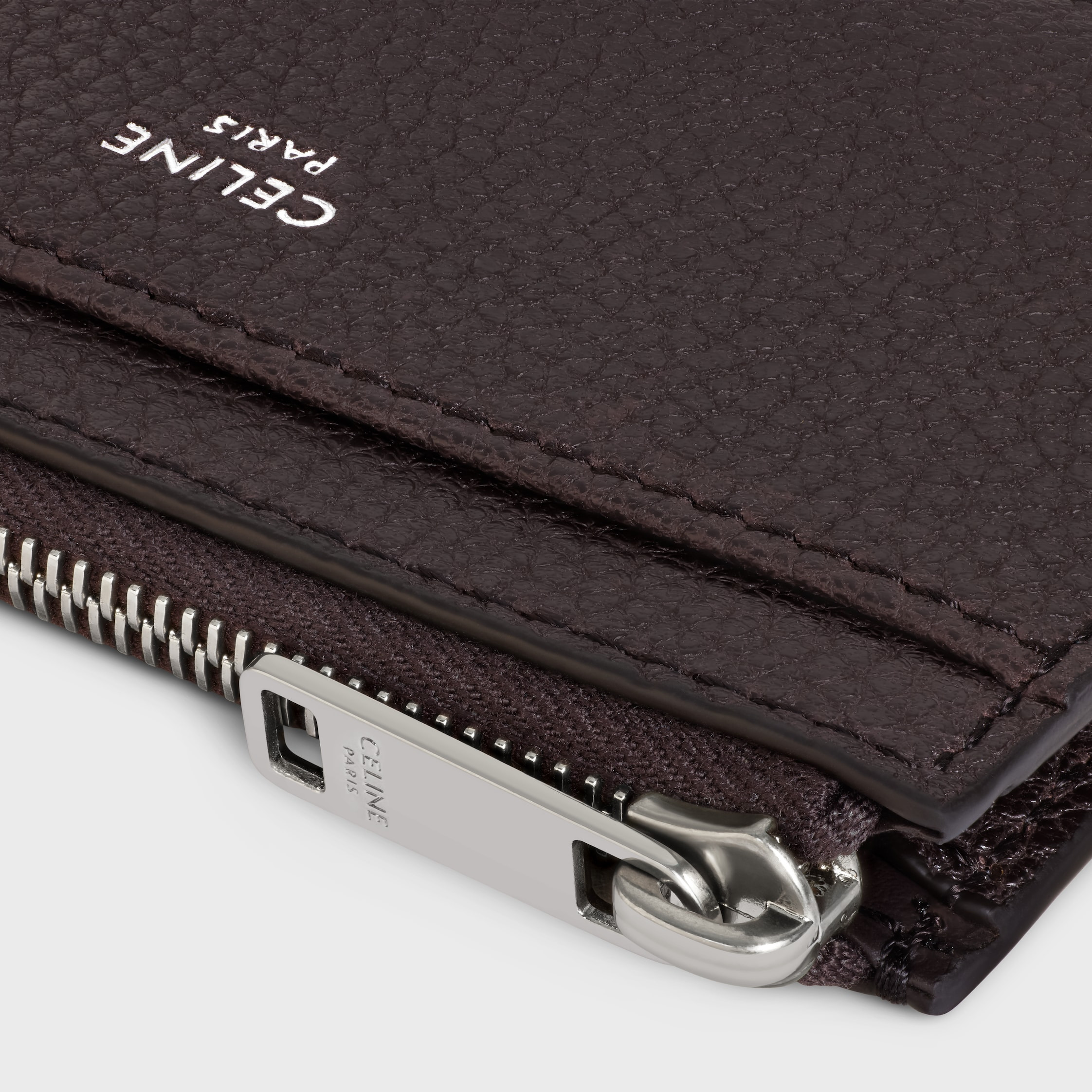 Zipped Card Holder IN GRAINED CALFSKIN - 4