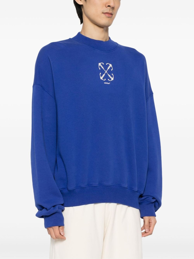 Arrows beaded cotton sweatshirt 3