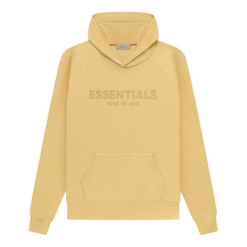 Fear of God Essentials SS23 Waffle Raglan Hoodie 'Light Tuscan' FOG-SS23-033 - 1