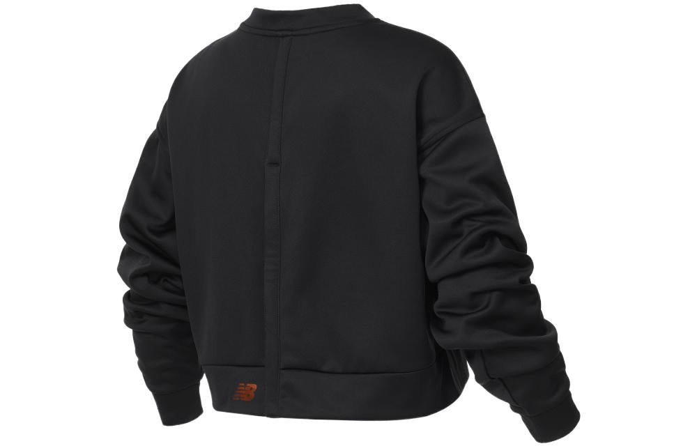 (WMNS) New Balance Relentless Boxy Pullover 'Black White' WT21151-BK - 2