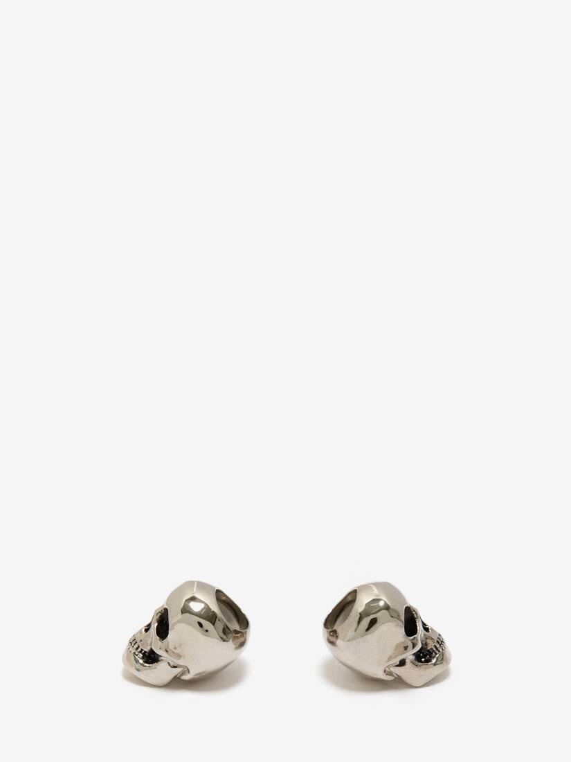 Men's Airpods Skull in Antique Silver - 4