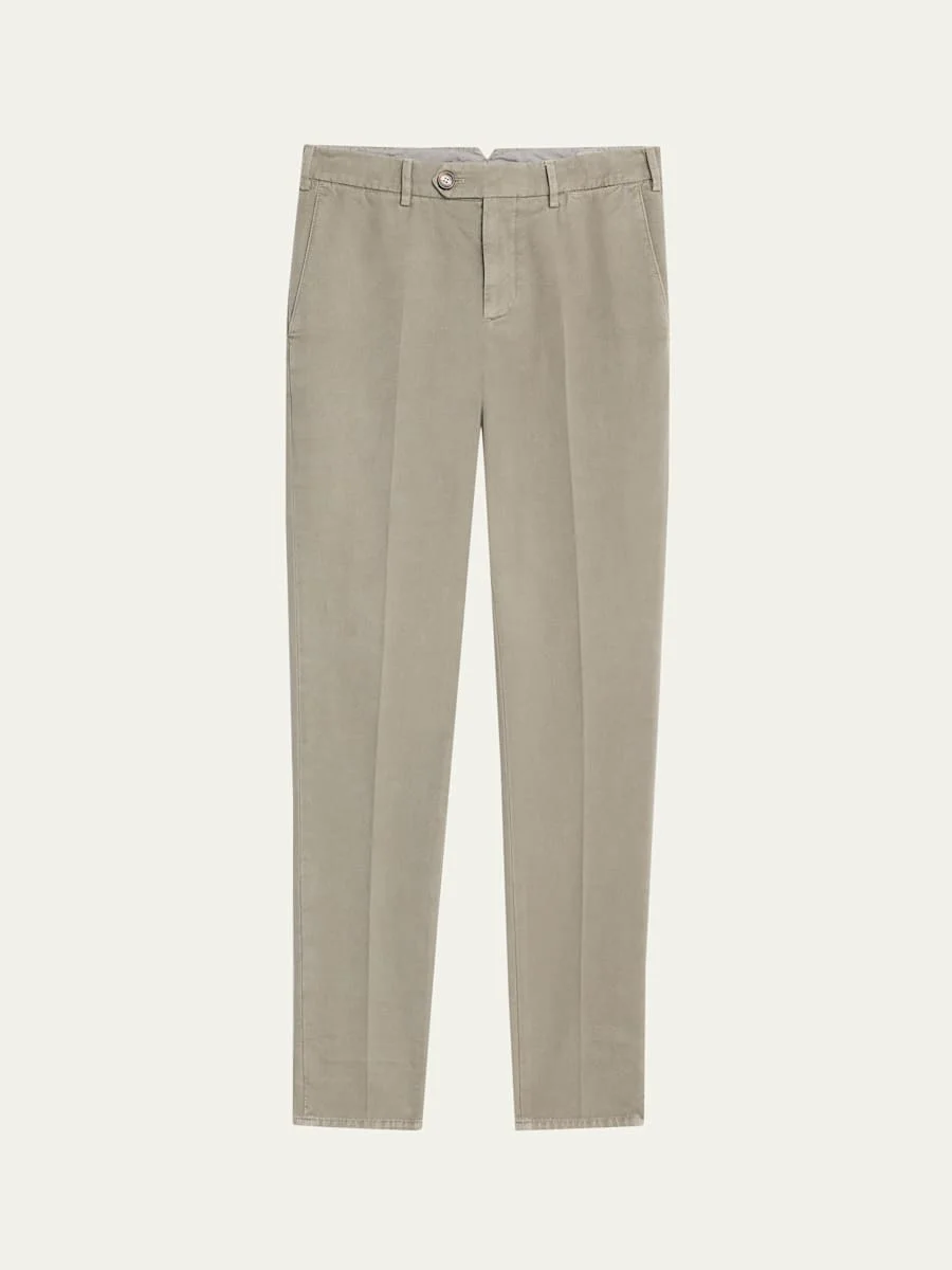 Men's Modern Fit Flat-Front Pants - 1