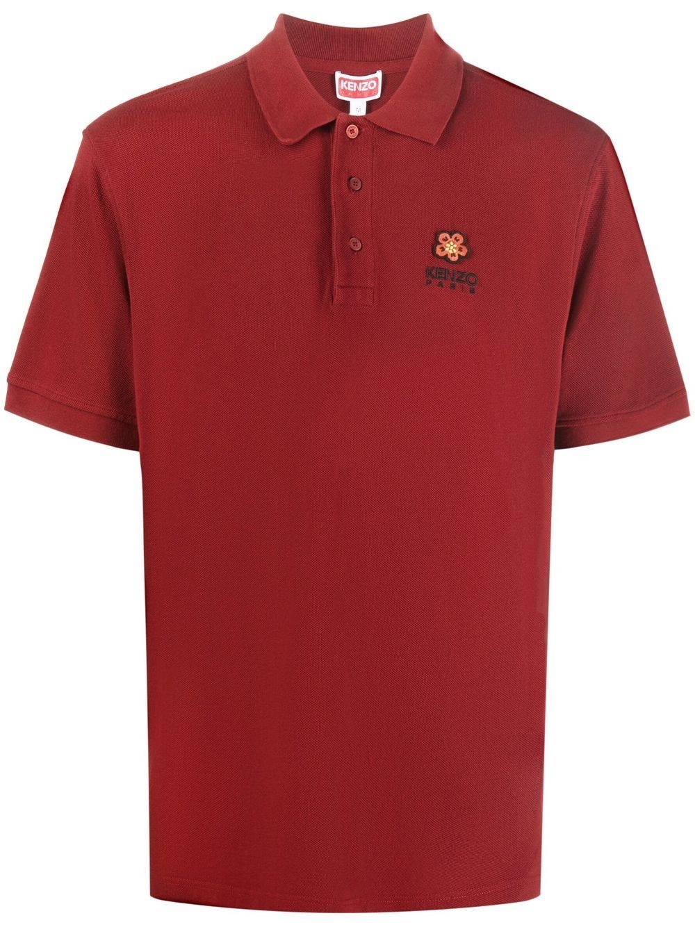 embroidered logo polo shirt - 1