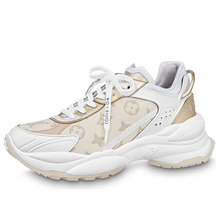 (WMNS) LOUIS VUITTON Run 55 Sneakers 'Beige Monogram White' 1ABHR3 - 1