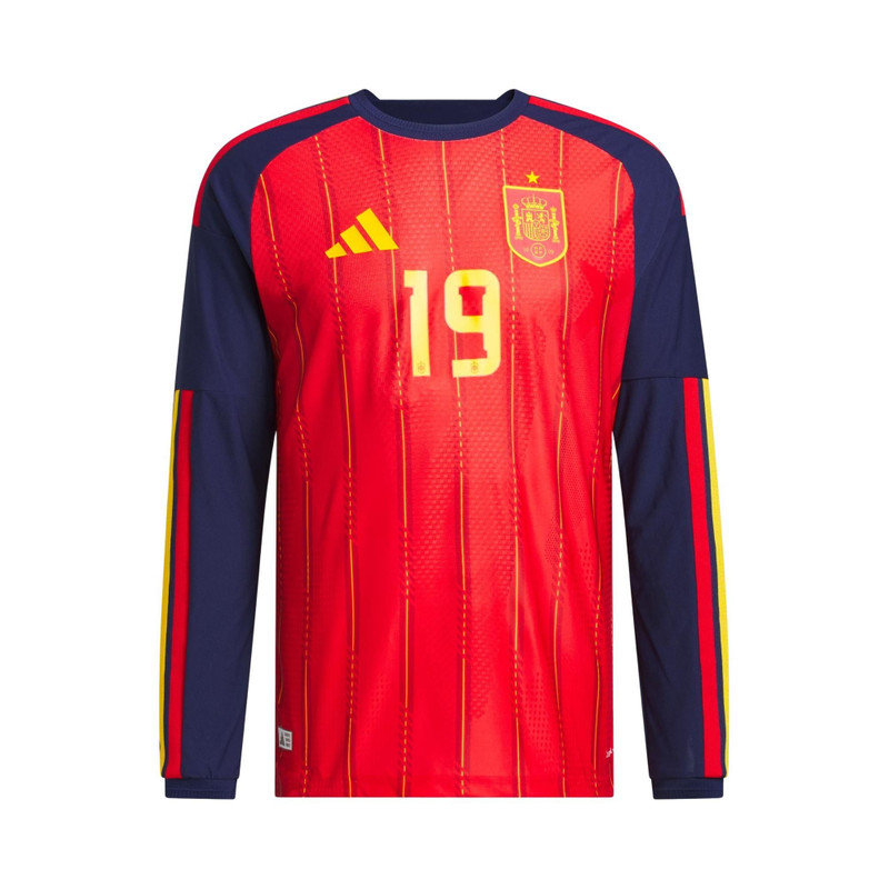 Adidas Spain 26 Home Yamal Authentic Long Sleeve Jersey 'Vivid Red/Soccr-Seu-Snz' 1