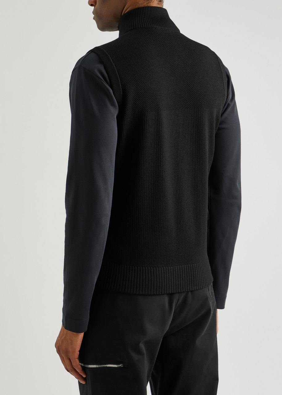 Hybridge Knit quilted shell gilet - 3