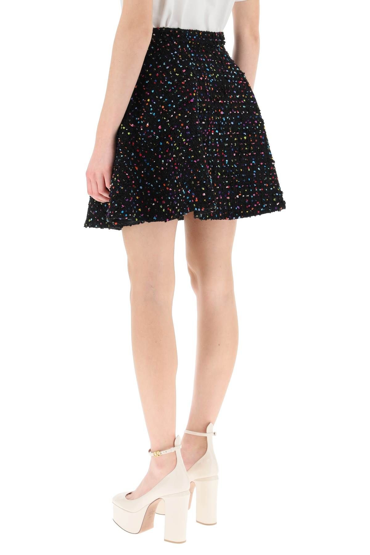 TWEED POIS MINI SKIRT - 4