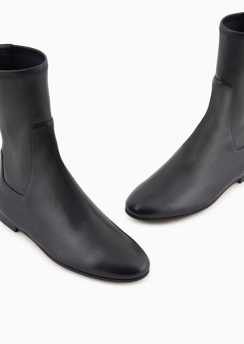 GIORGIO ARMANI Nappa leather ankle boots outlook