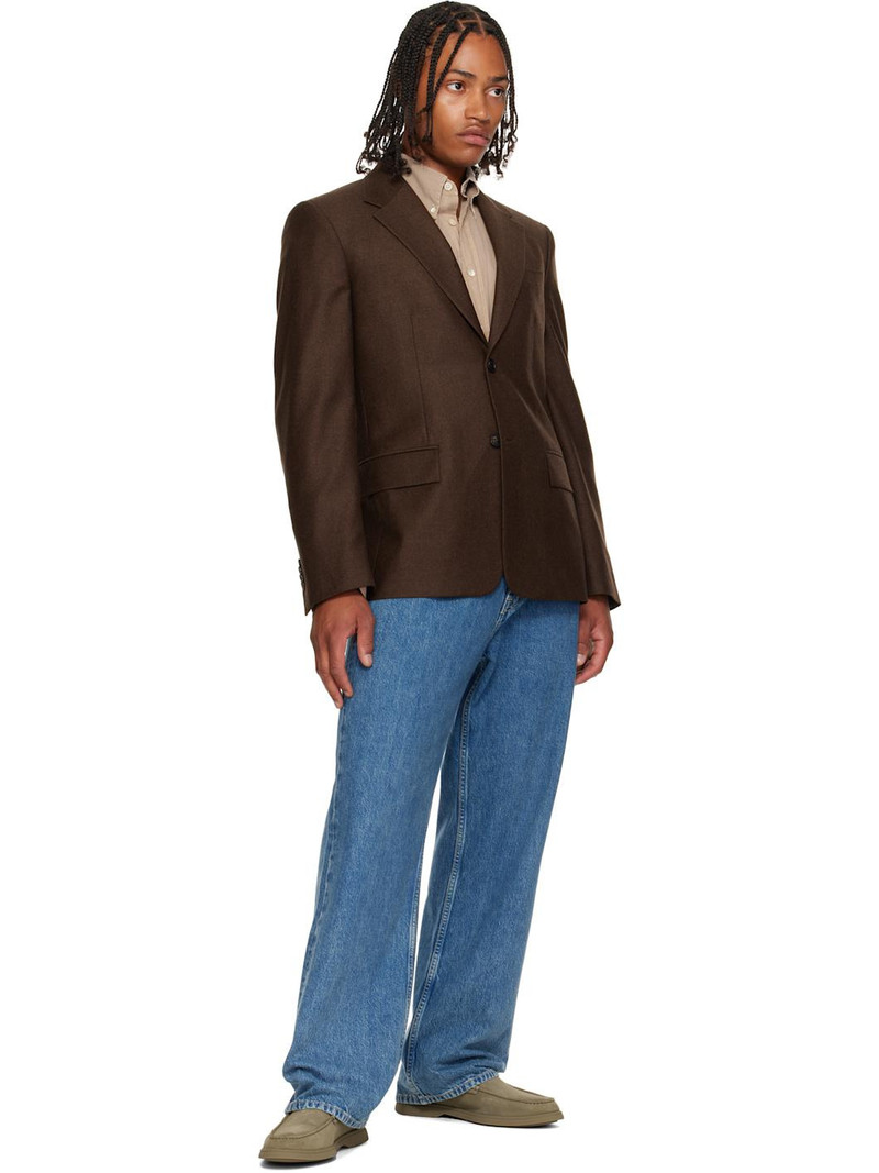BOSS Khaki Suede Loafers outlook