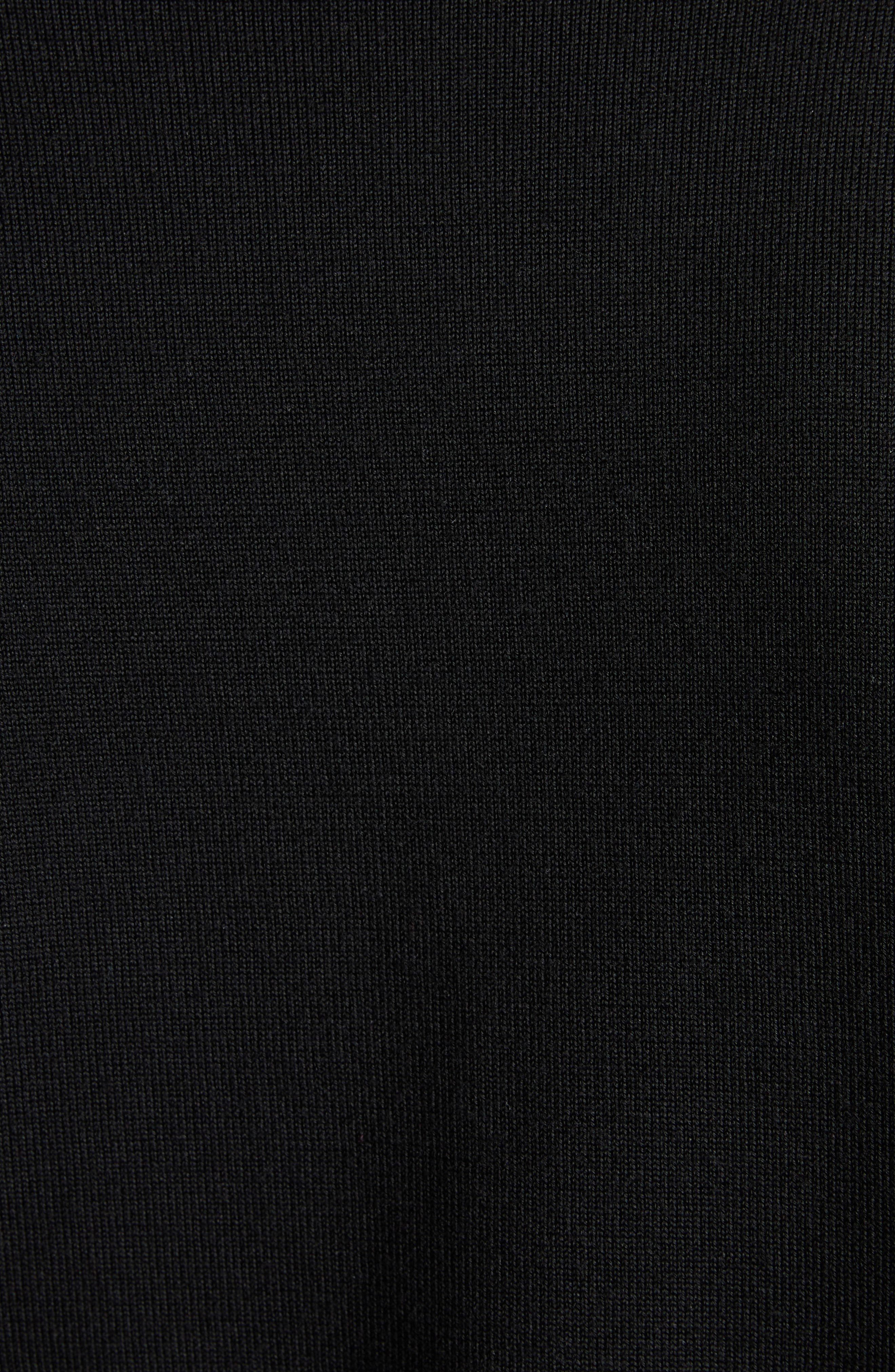 TOM FORD Mixed Media Leather & Wool Shirt Jacket in Lb999 Black at Nordstrom - 6