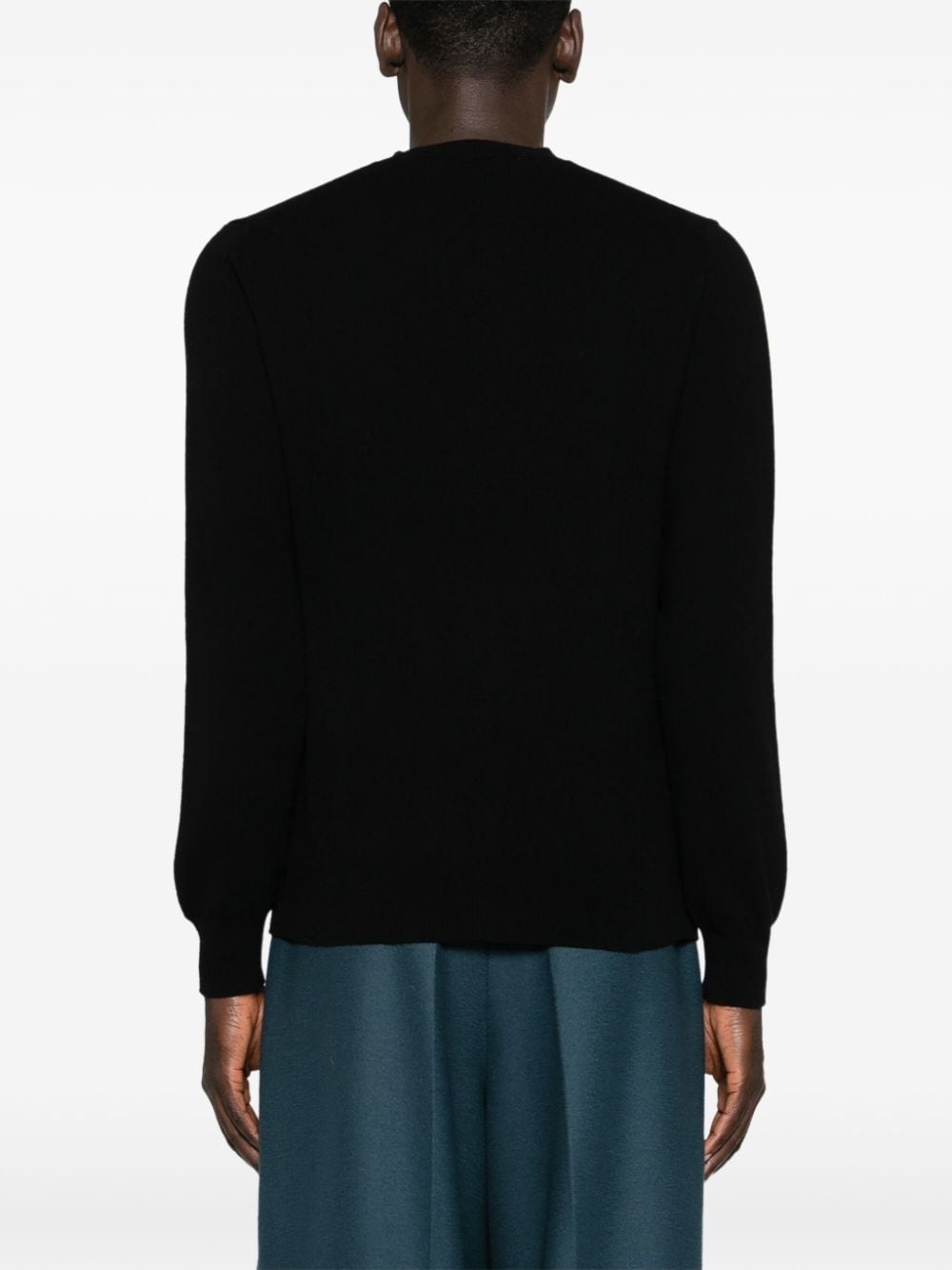 heart-patch wool jumper - 5