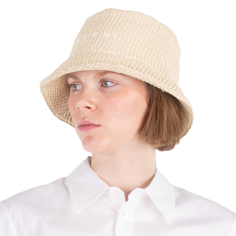 Marni Logo-Embroidered Cotton-Blend Bucket Hat - 2