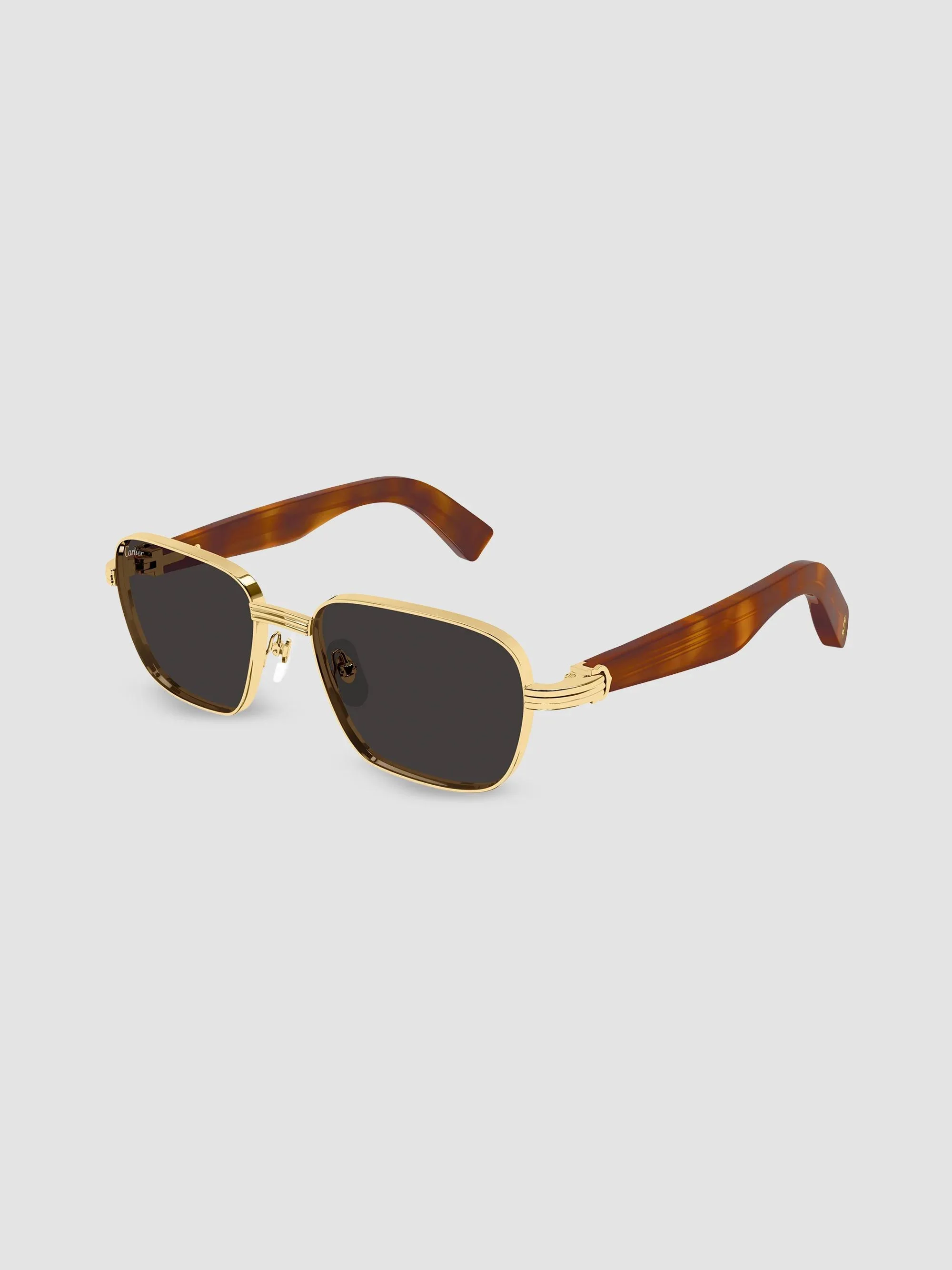 Men's Première de 53MM 24K Gold-Plated Square Sunglasses - Gold - 1