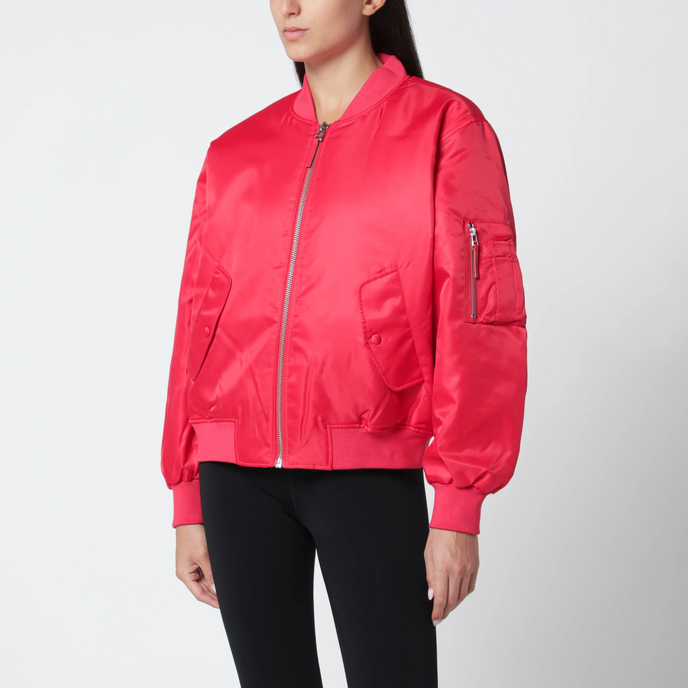 Red Leon zip-up bomber jacket - 1