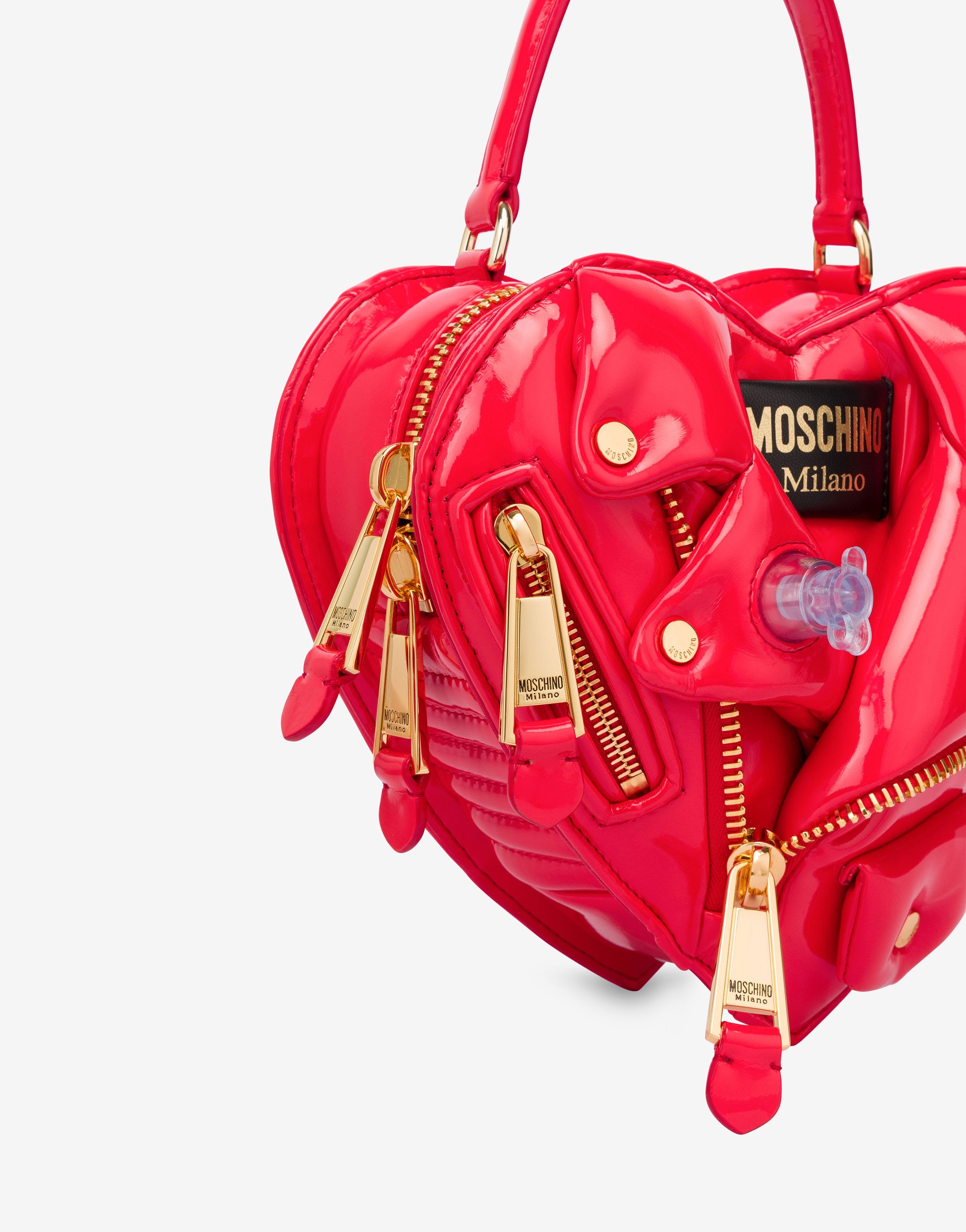 INFLATABLE EFFECT HEART BIKER BAG - 4
