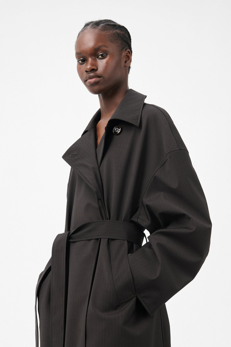 Our Legacy Court Coat Churchill Stripe Membrane Wool 3