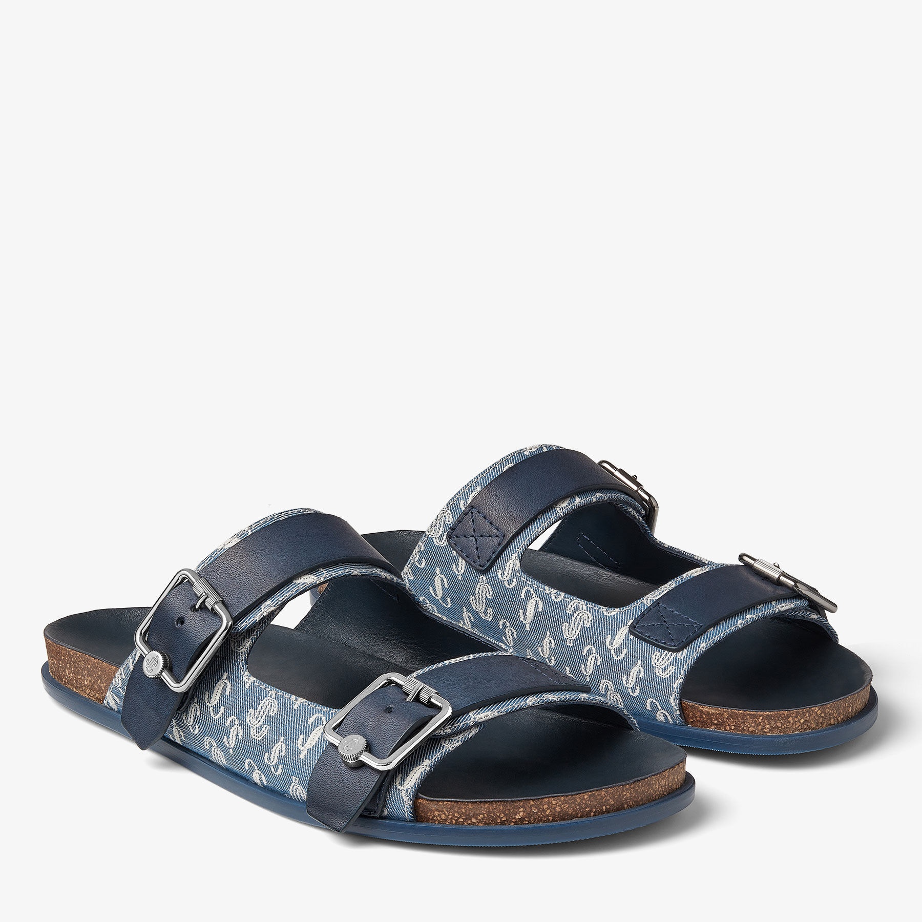 Etta City Sandal
JC Monogrammed Denim Sandals - 2