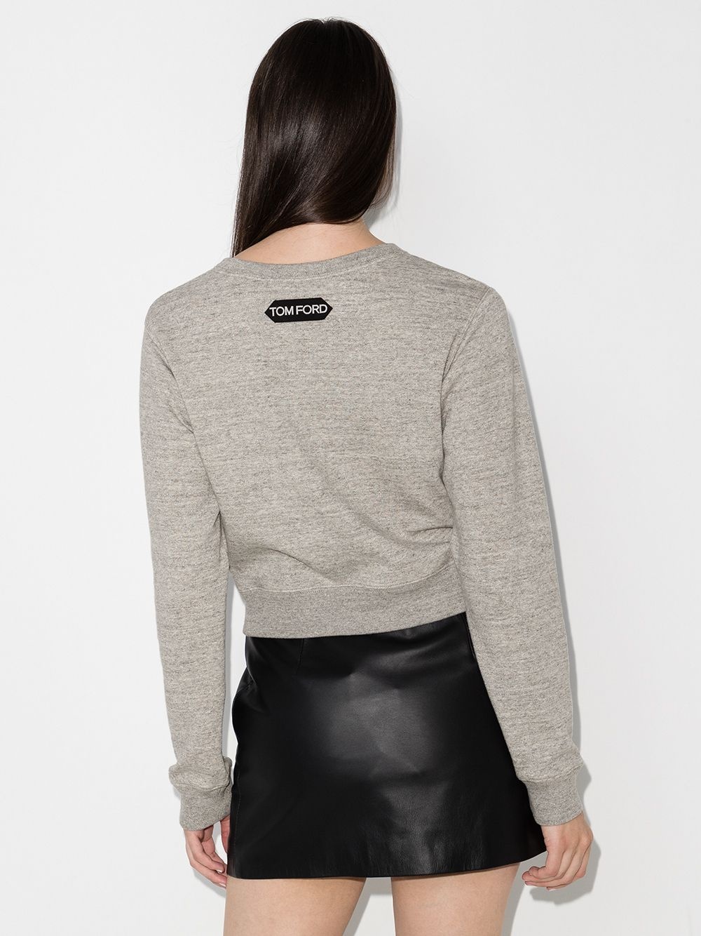 logo-print long-sleeve sweatshirt - 3