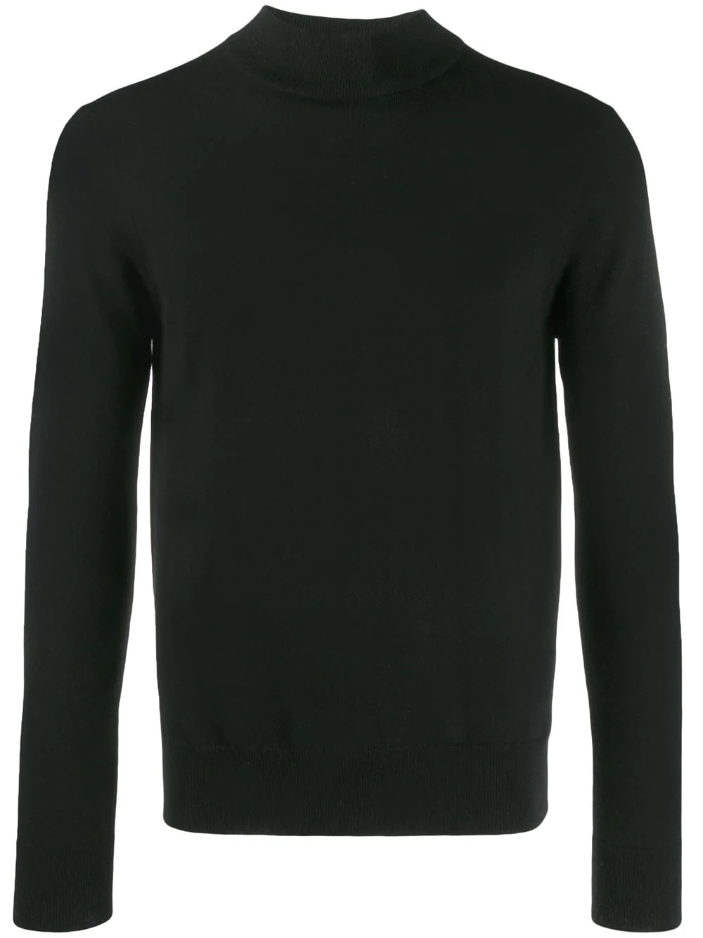 ribbed collar jumper - 1