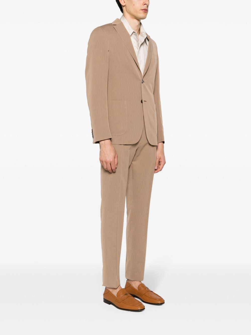 notched-lapels single-breasted suit - 3